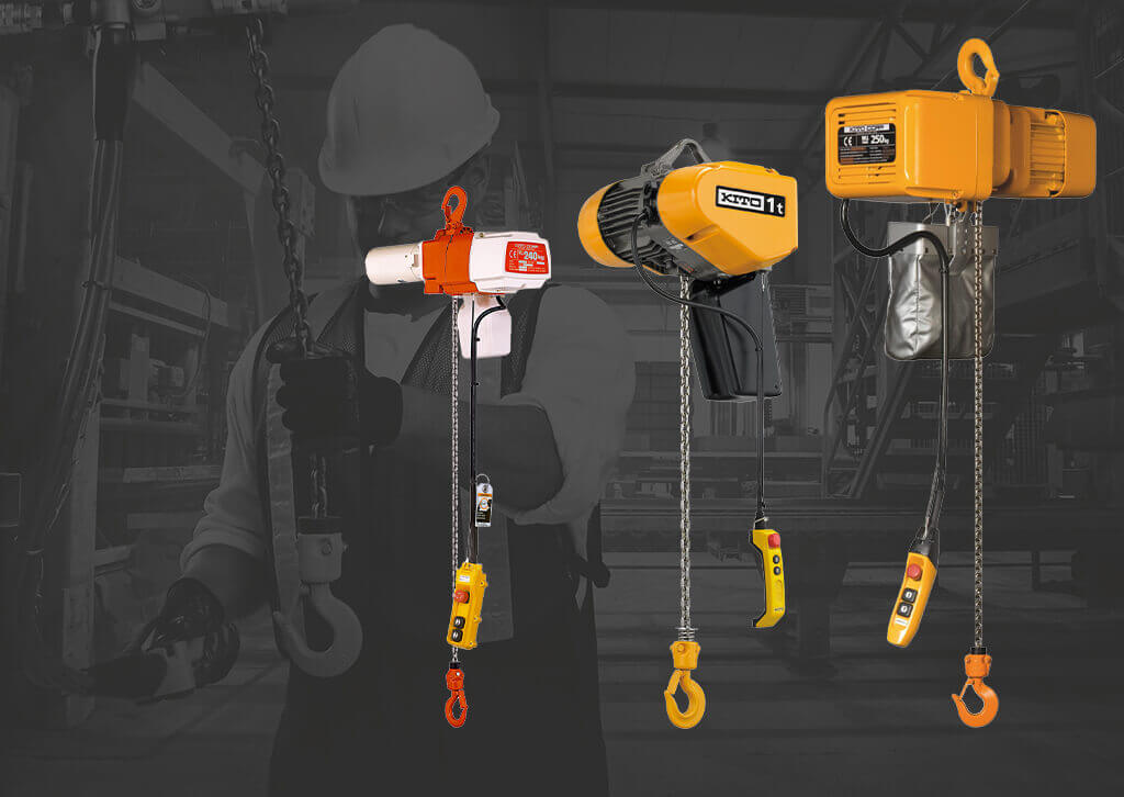A range of KITO Electric Hoists - Red Rooster Lifting